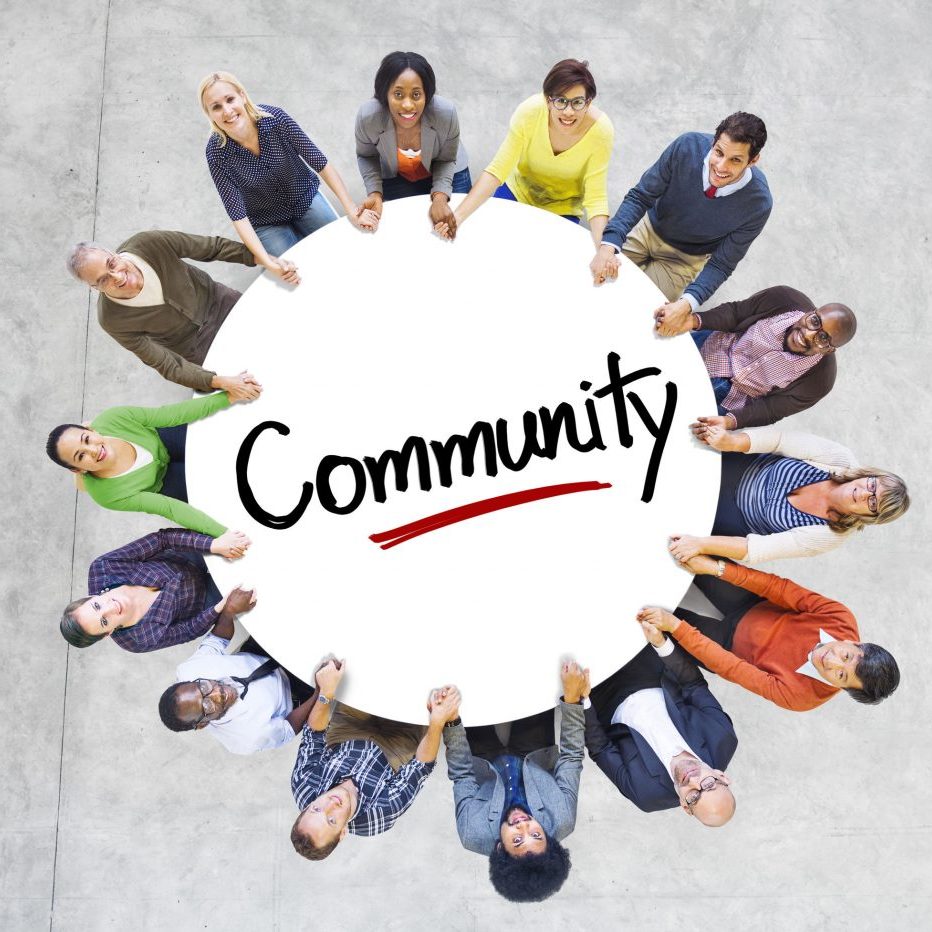 Diverse People in a Circle with Community Concept